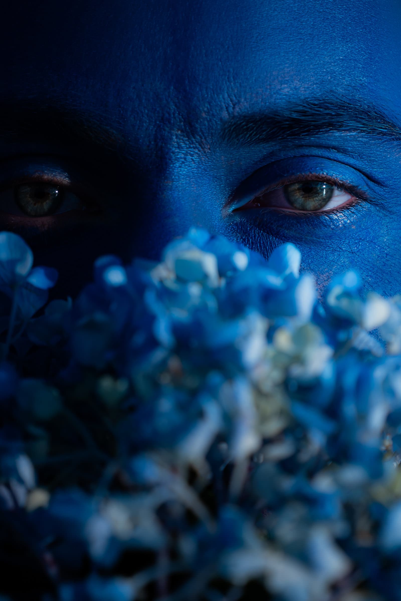 Homme bleu